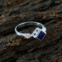 Agustina Blue Halo Ring for Women Sterling Silver