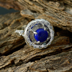 Ivana Blue Halo Ring for Women with Gemstone Glow