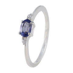 Meera Blue Halo Ring for Women with Gemstone Accent