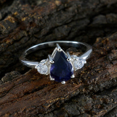 Ananya Trendy Blue Halo Ring