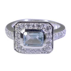 Dayana Blue Halo Ring for Women with Sparkling Stones