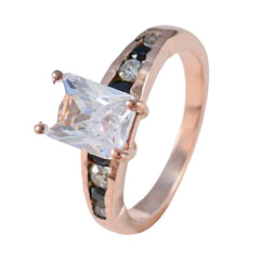 Kristine Rose Gold Blue Halo Ring for Women Elegant