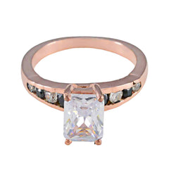 Kristine Rose Gold Blue Halo Ring for Women Elegant Blue Sapphire CZ Blue