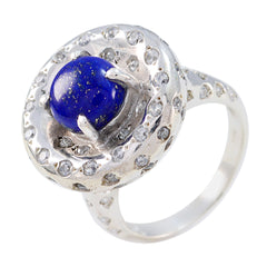 Ivana Blue Halo Ring for Women with Gemstone Glow