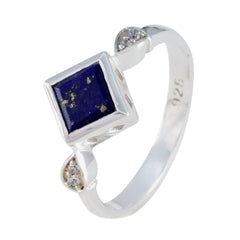 Agustina Blue Halo Ring for Women Sterling Silver