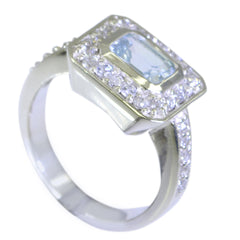 Dayana Blue Halo Ring for Women with Sparkling Stones