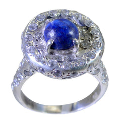 Ivana Blue Halo Ring for Women with Gemstone Glow Lapis Lazuli Blue