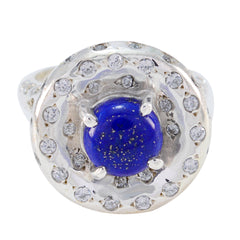 Ivana Blue Halo Ring for Women with Gemstone Glow