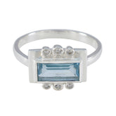 Savannah Blue Halo Ring with Gemstone and Diamonds Blue Topaz Blue