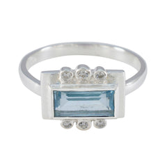 Savannah Blue Halo Ring with Gemstone and Diamonds Blue Topaz Blue