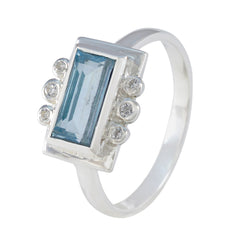 Savannah Blue Halo Ring with Gemstone and Diamonds