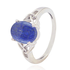 Hana Blue Solitaire Claddagh Ring with Lapis Gemstone