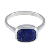 Noelia Blue Solitaire Gemstone Ring in Sterling Silver Lapis Lazuli Blue