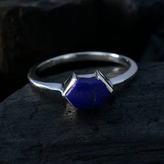 Maria Blue Solitaire Gemstone Ring in Sterling Silver