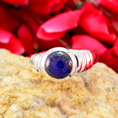 Laura Blue Solitaire Gemstone Ring in Sterling Silver