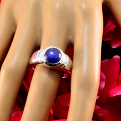 Laura Blue Solitaire Gemstone Ring in Sterling Silver
