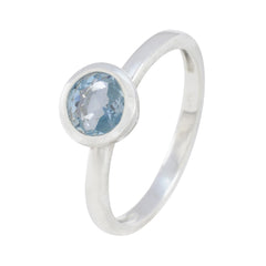 Katarina Abstract Blue Solitaire Ring