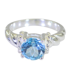 Antonia Glamorous Blue Solitaire Ring