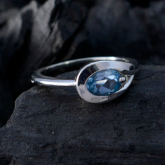 Giulia Romantic Blue Solitaire Ring