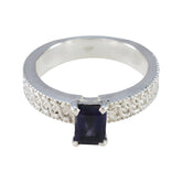 Angeles Blue Solitaire Ring for Women with Elegant Design Iolite Blue
