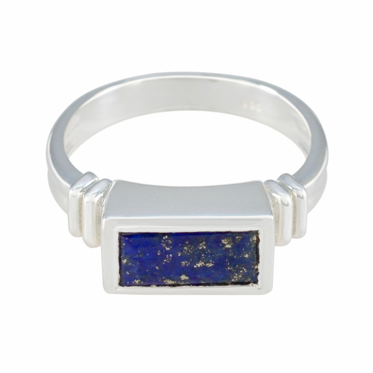 Isabella Blue Solitaire Ring for Women in Silver Lapis Lazuli Blue