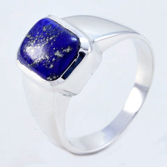 Freya Blue Solitaire Ring with Lapis Lazuli Stone