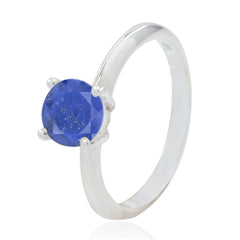 Riya Blue Solitaire Ring Elegant Gemstone Jewelry