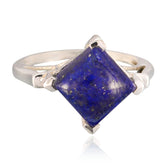 Camilla Sophisticated Blue Solitaire Ring Lapis Lazuli Blue