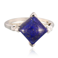 Camilla Sophisticated Blue Solitaire Ring Lapis Lazuli Blue