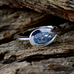 Giulia Romantic Blue Solitaire Ring