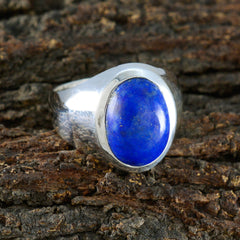 Dewi Blue Solitaire Ring with Elegant Lapis Gemstone