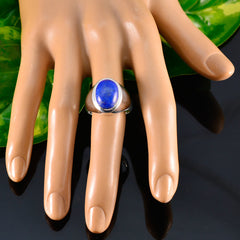 Dewi Blue Solitaire Ring with Elegant Lapis Gemstone