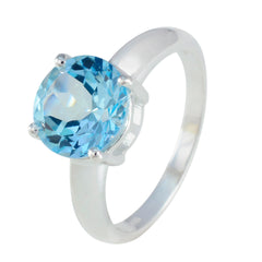 Maria Glamorous Blue Solitaire Ring
