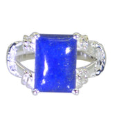 Carla Rope-Wire Blue Solitaire Ring Lapis Lazuli Blue