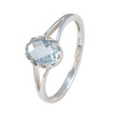 Rina Blue Solitaire Ring Riyo with Elegant Gemstone