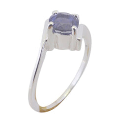 Naomi Sophisticated Blue Solitaire Ring