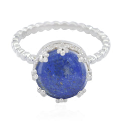 Luisa Glamorous Blue Solitaire Ring Lapis Lazuli Blue