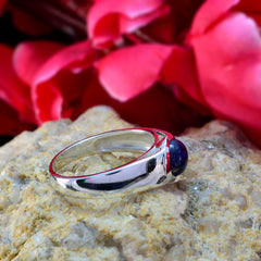 Lourdes Abstract Blue Solitaire Ring