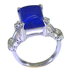 Carla Rope-Wire Blue Solitaire Ring