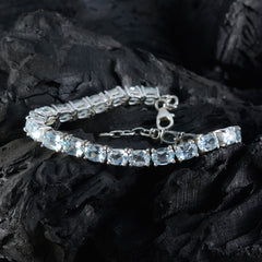 Charlotte Blue Tennis Bracelet for Glamorous Style