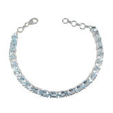 Charlotte Blue Tennis Bracelet for Glamorous Style Blue Topaz Blue