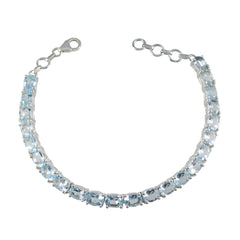 Charlotte Blue Tennis Bracelet for Glamorous Style Blue Topaz Blue