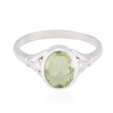Luna Boho Light Green Solitaire Ring Green Amethyst Green