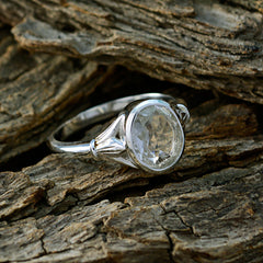 Luna Boho Light Green Solitaire Ring