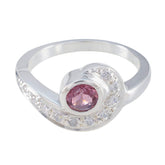 Alina Boho Multicolor Halo Ring with Gemstones Tourmaline Multicolor