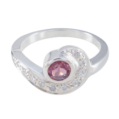 Alina Boho Multicolor Halo Ring with Gemstones Tourmaline Multicolor