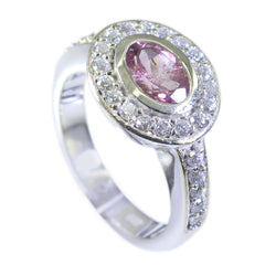 Harper Boho Multicolor Halo Ring with Gemstones Tourmaline Multicolor
