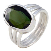 Aisha Boho Multicolor Solitaire Ring with Gemstone Tourmaline Multicolor