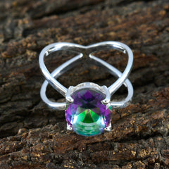 Milagros Boho Multicolor Solitaire Ring with Gemstone