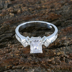 Olivia Boho White Halo Ring Elegant Silver Design